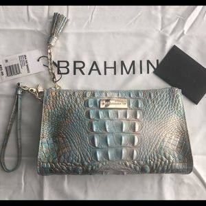 Brahmin Millie Wristlet, Genuine Leather, NWT